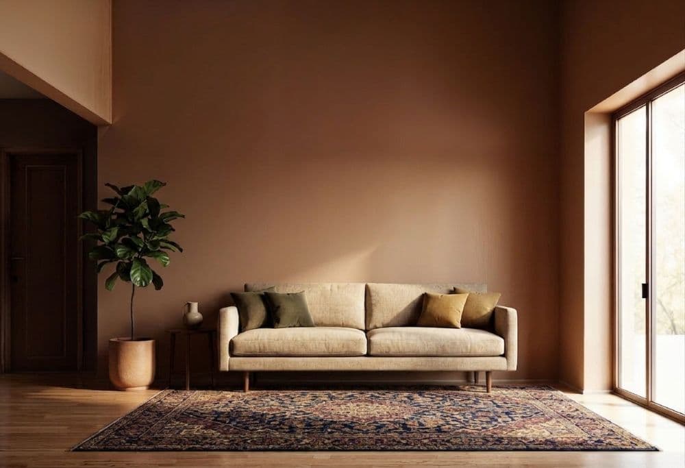 The same living room with a product visualised into it