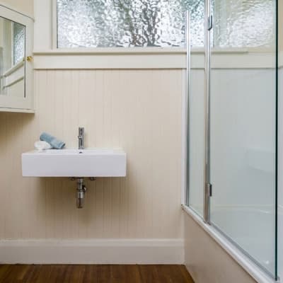 Bathrooms after — AI visualised