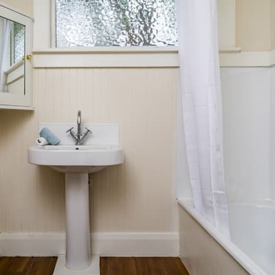 Bathrooms before — original photo